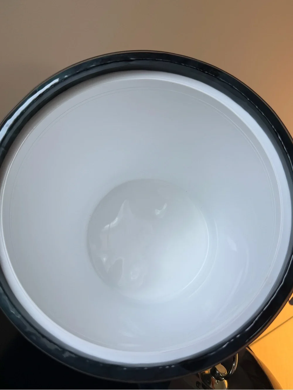 Vintage Marbleized Ice Bucket with Gold Trim